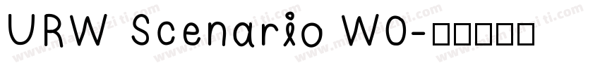URW Scenario W0字体转换